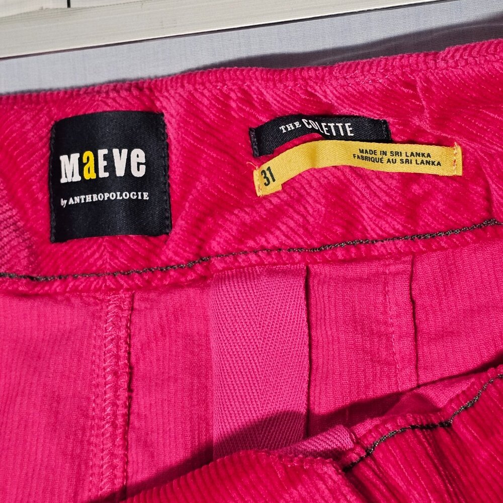 Maeve Raspberry Cropped Wide-Leg Pants - Picture 5 of 15